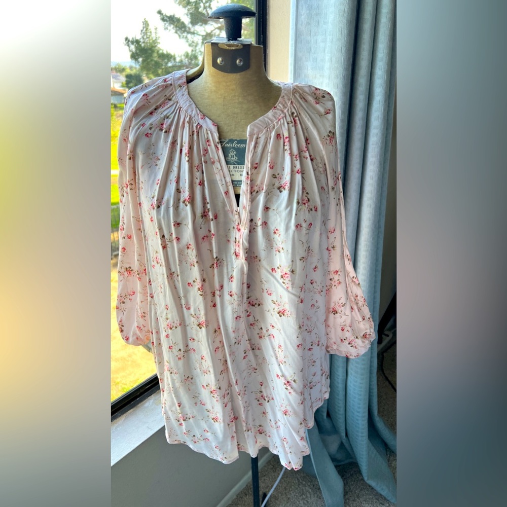 Pale pink blouse